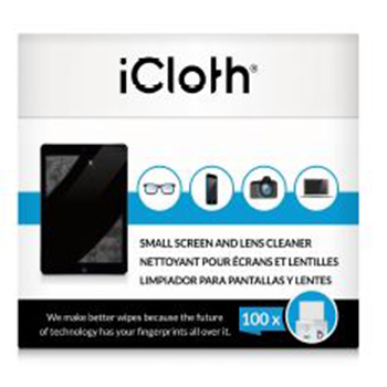 iC100 - iCloth Wipes Carton with 100 Small Wipes 
