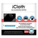iCXL70IPA24 - iCloth Wipes Carton with 24 XL Wipes w/ 70% IPA